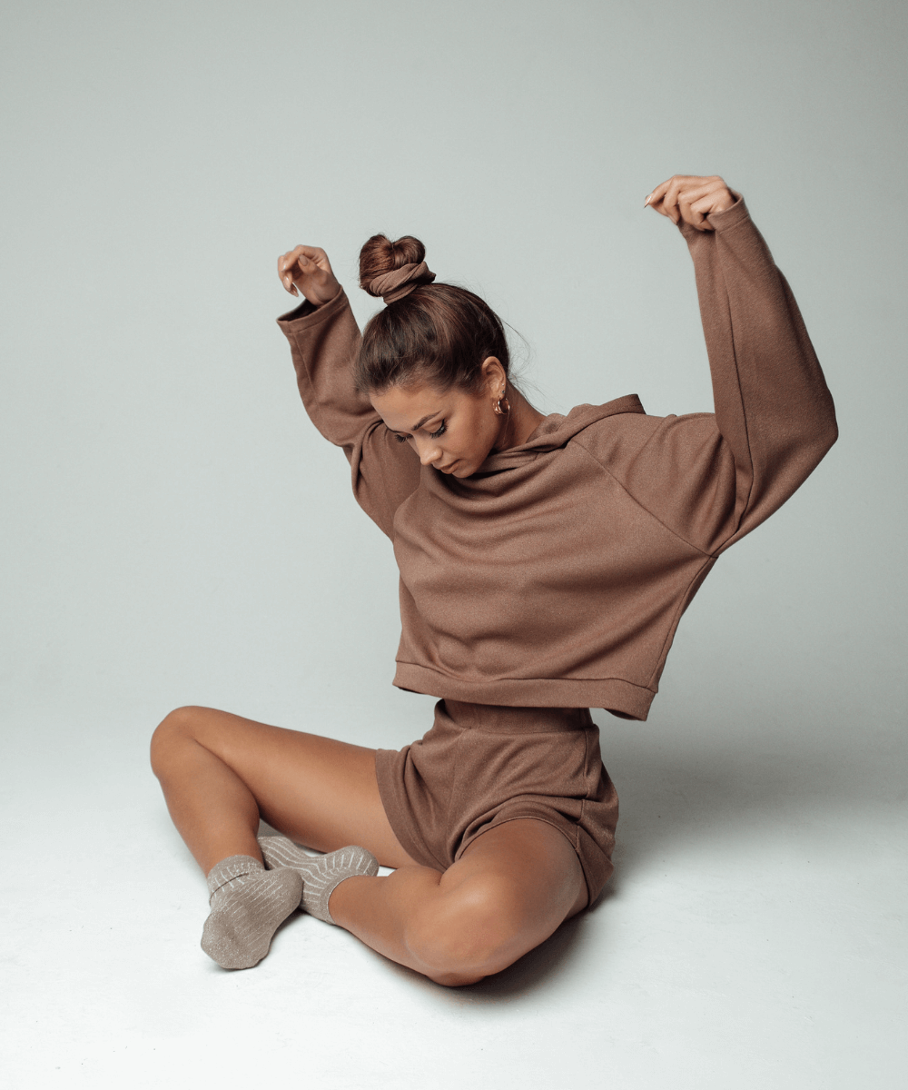 Lounge Hooded Sweater - Nude