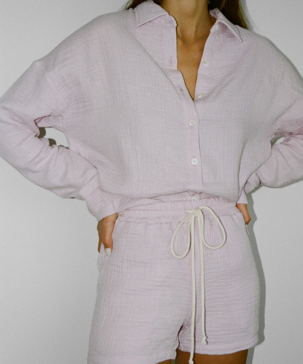 Gauze Set in Blush Pink